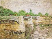 Vincent Van Gogh Die Seine with Pont de la Grande Jatte Germany oil painting artist